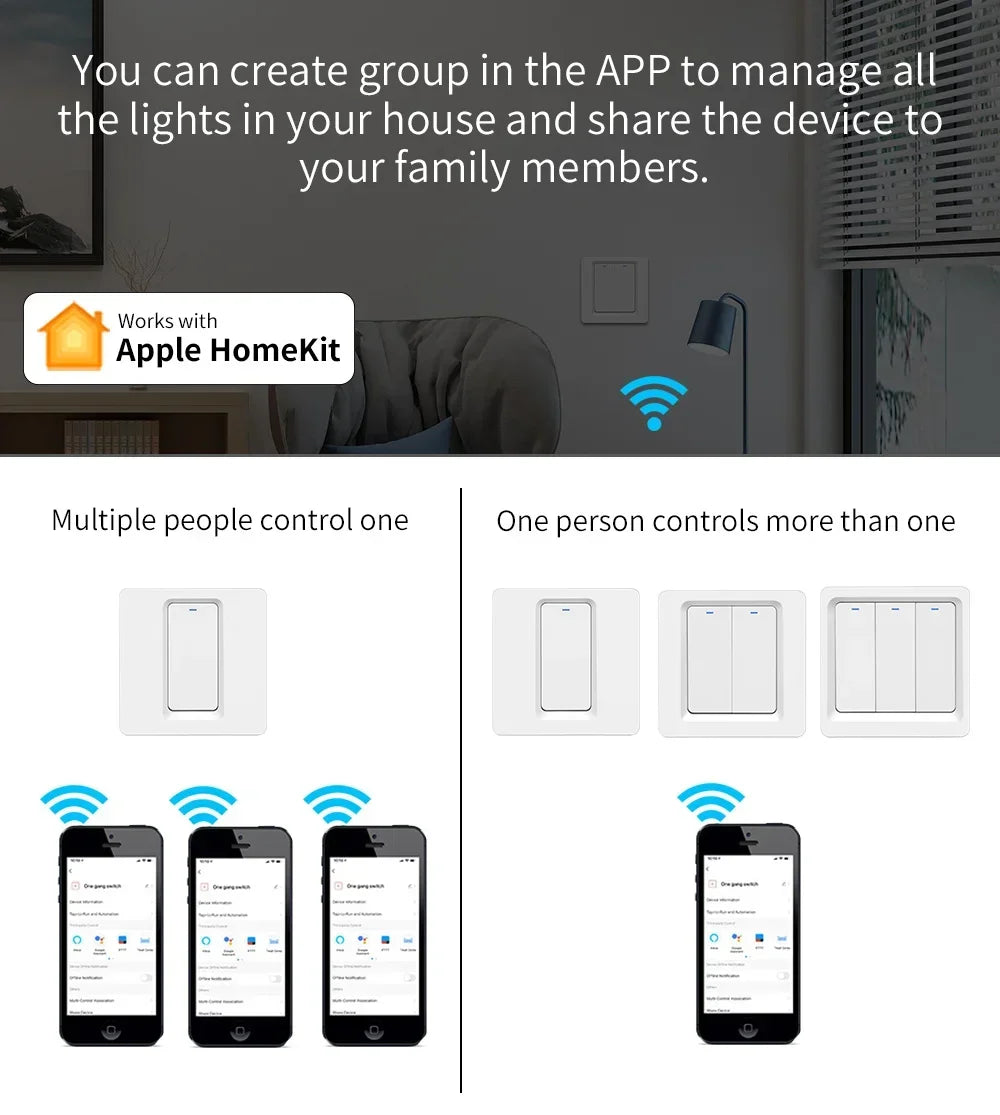 Smart WiFi Wall Switch